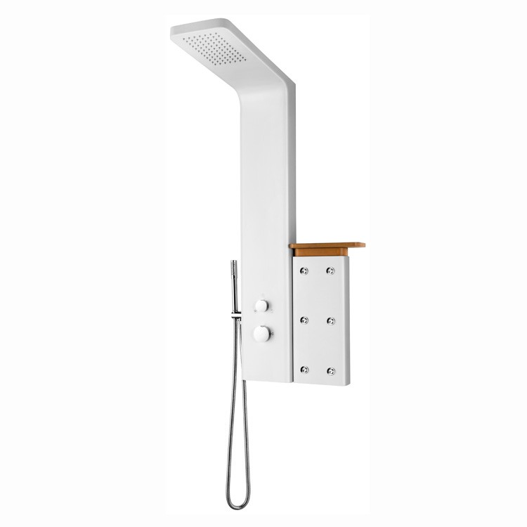 White Aluminum Shower Panel